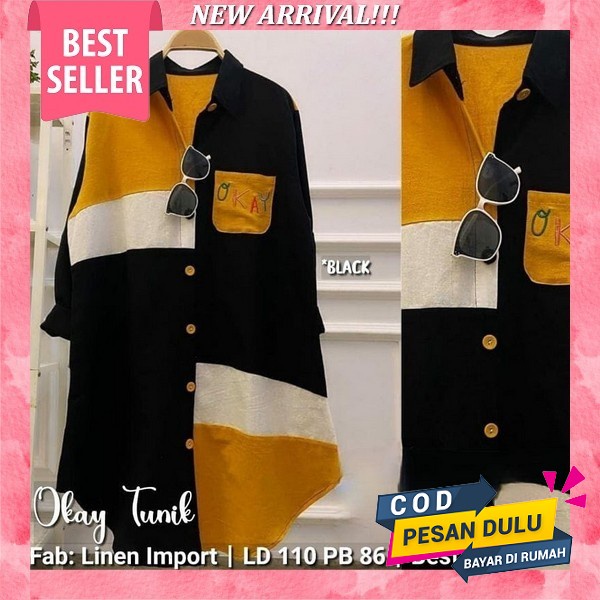 Alesha Tunik Original By Vente Daily Hijab Fashion Ori Terbaru 2023 / Atasan Muslim Wanita Broklat K