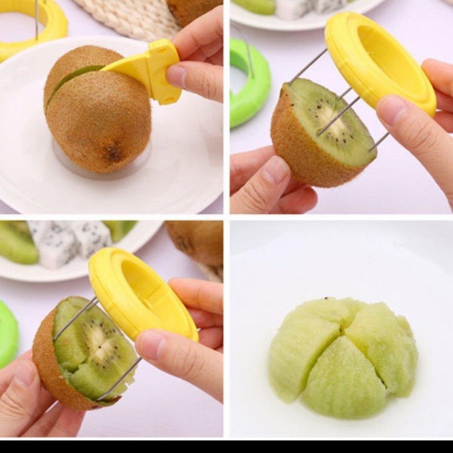 Alat pemotong buah kiwi peeler kupas perlengkapan pisau dapur salad ok