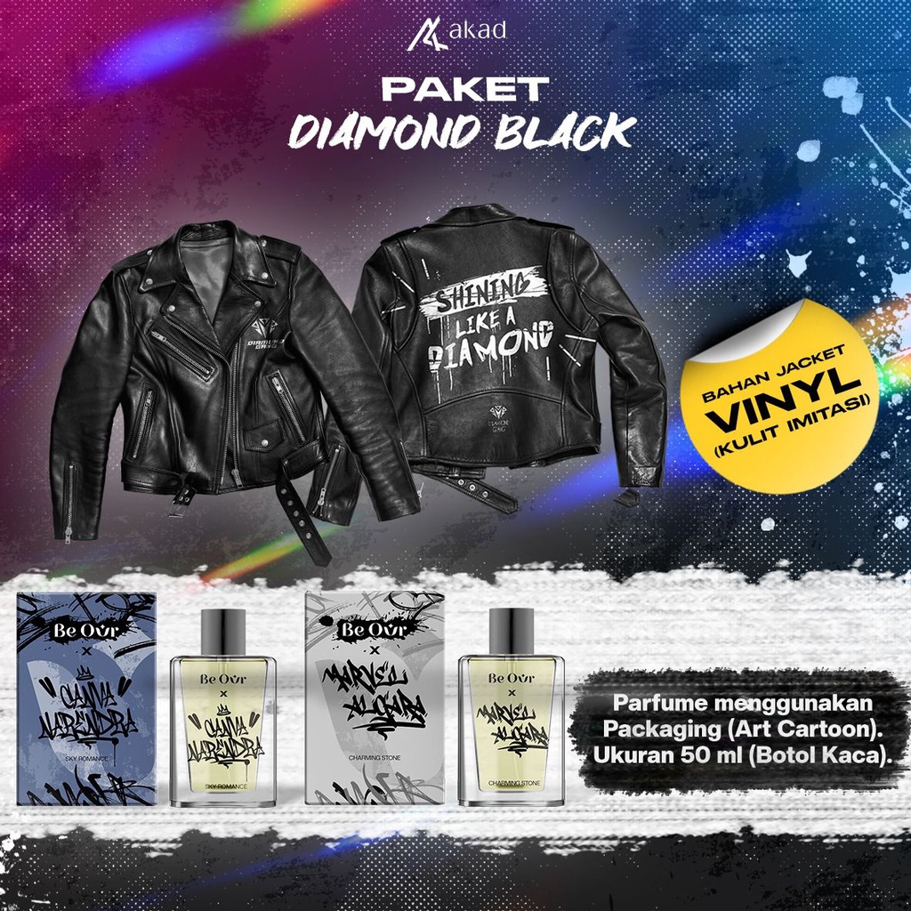 Pre Order Merch BeOur x Canva Paket Diamond Black - Akad - Bumifiksi (30 Januari 2023)