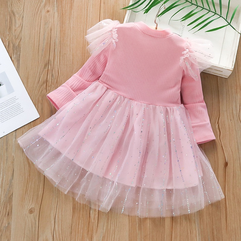 DRESS GAUN ANAK PEREMPUAN PERMATA ROK TUTU IMPORT