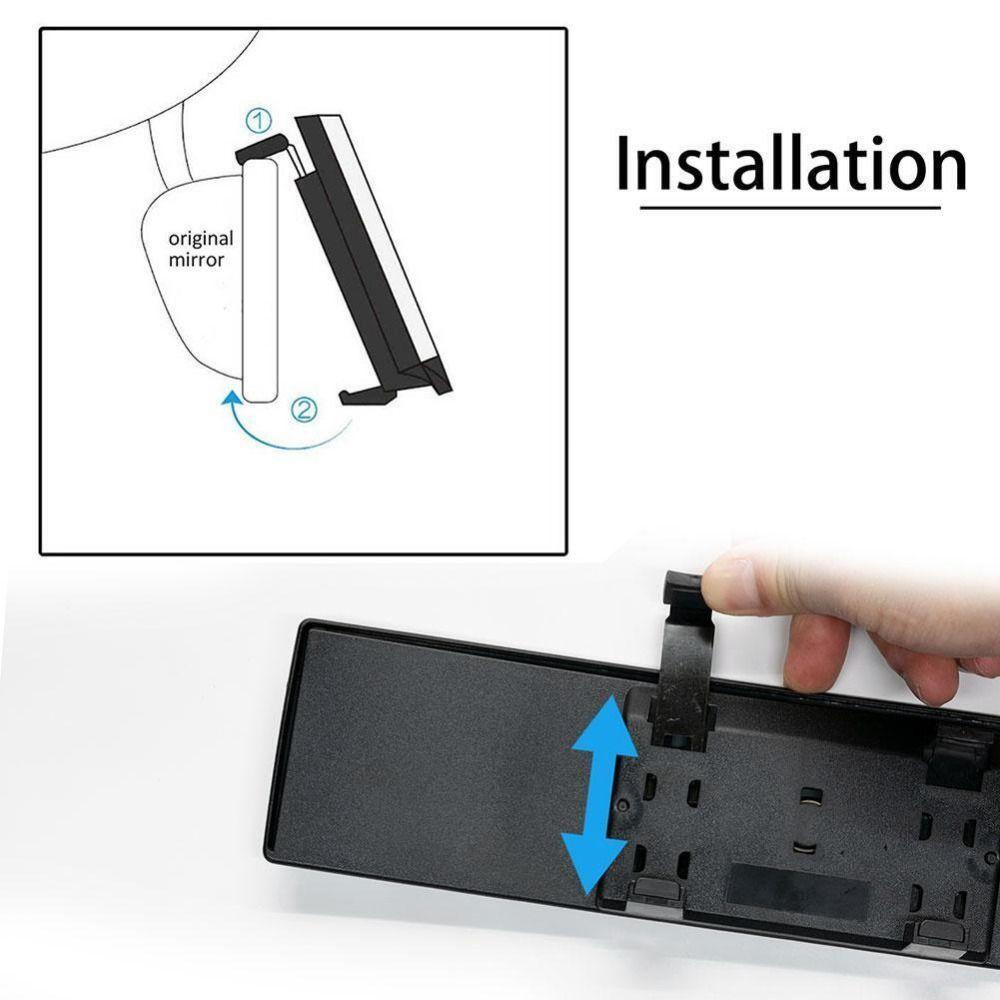 POPULAR Bracket Kaca Spion Mobil 30cm Kekuatan Tinggi Tidak Mudah Pecah Sudut Lebar Panorama