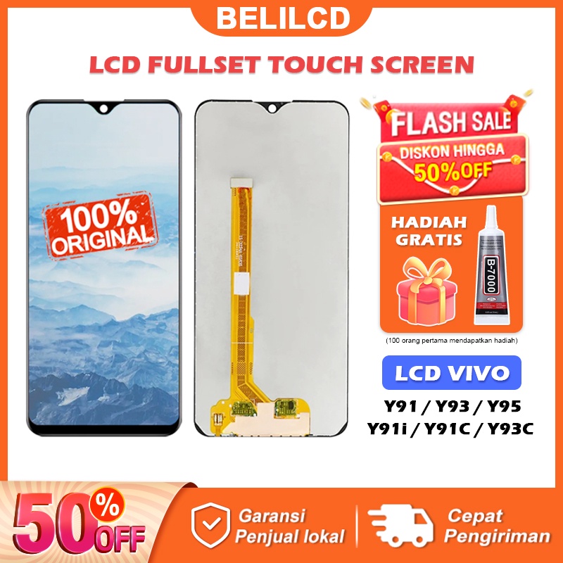 [ORIGINAL] LCD VIVO Y91 Y91C Y95 Y93 Fullset Touchscreen Y91i Y93S Y1S U1 ORI Touch Screen Digitizer Layar Sentuh Versi Tinggi