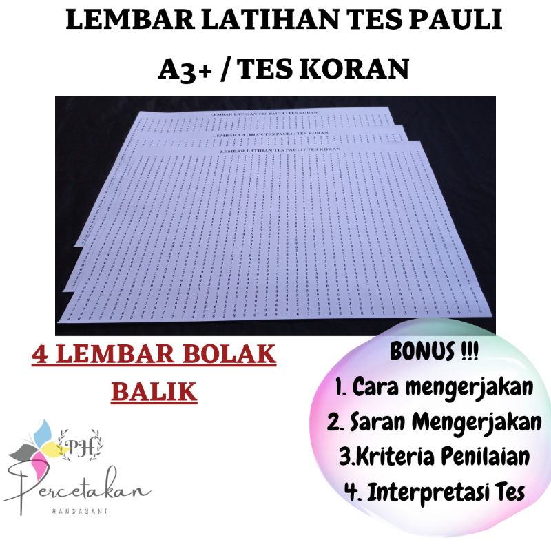 

TES PAULI A3+ / TES KORAN / TES PSIKOTES ( Paket A )