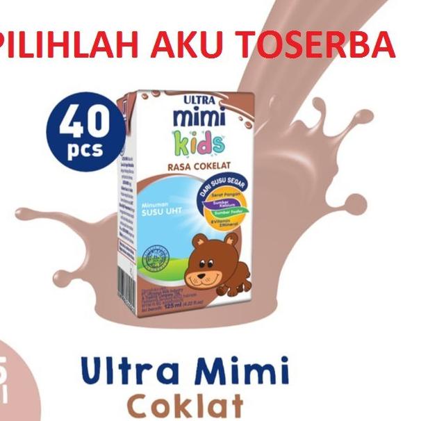 

✻ Susu Ultra Mimi Kids COKLAT (Cokelat) 125 ml - (1 DUS ISI 40) ❁