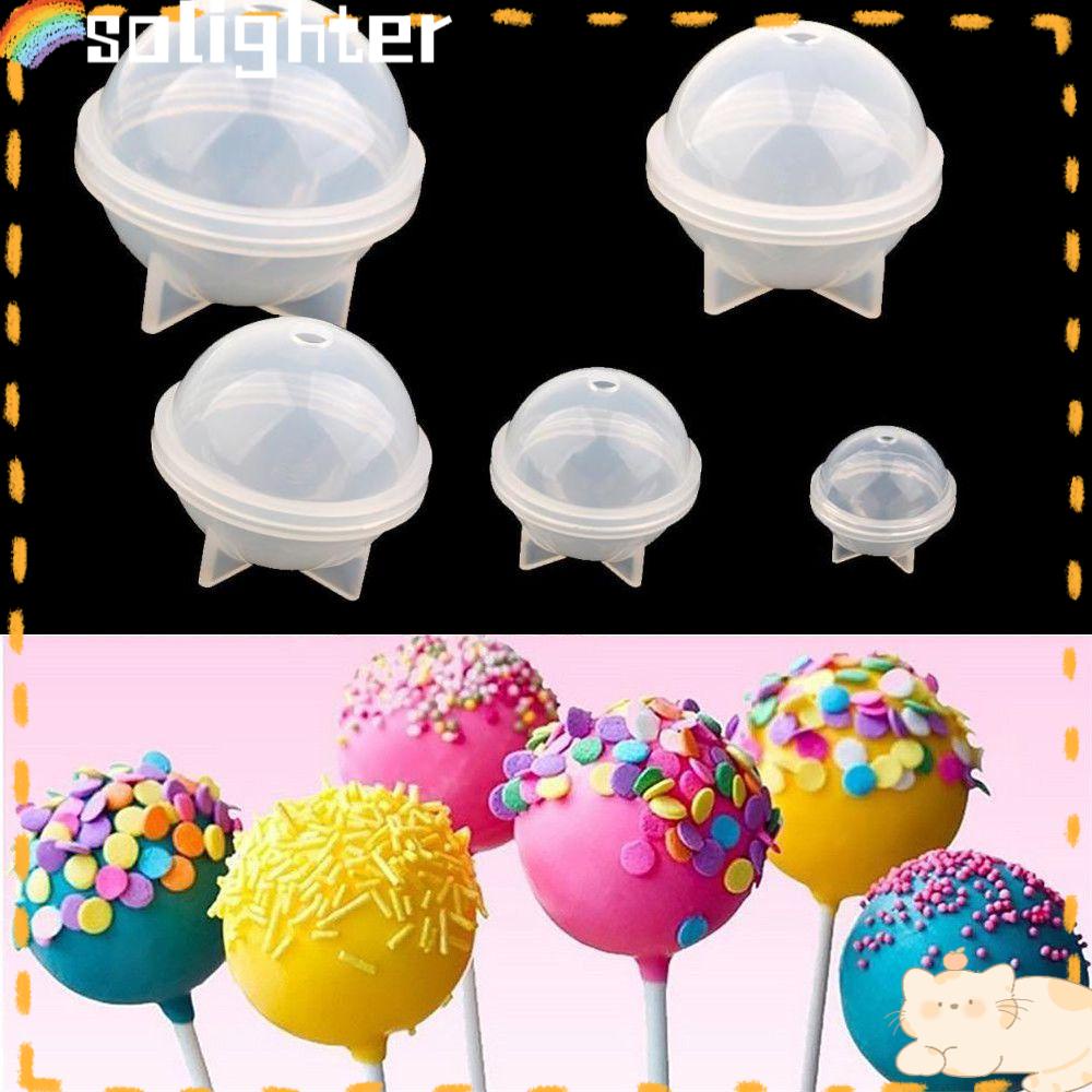 Solighter 5ukuran Cetakan Silikon Motif Praktis Die Resin Sphere Mould