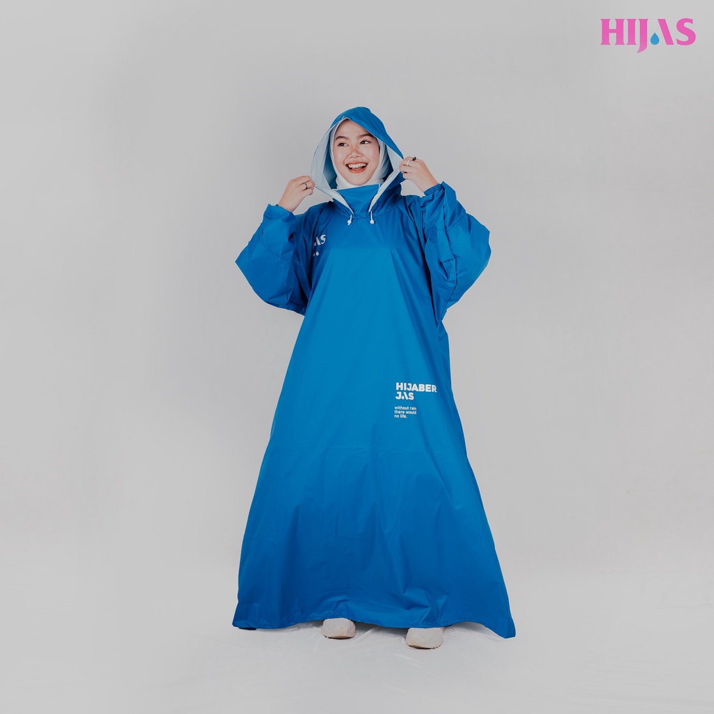 JAS HUJAN HIJAB/JAS HUJAN SYAR'I/JAS HUJAN JUMBO/JAS HUJAN GAMIS/JAS HUJAN WANITA - HIJAS WATERPROOF