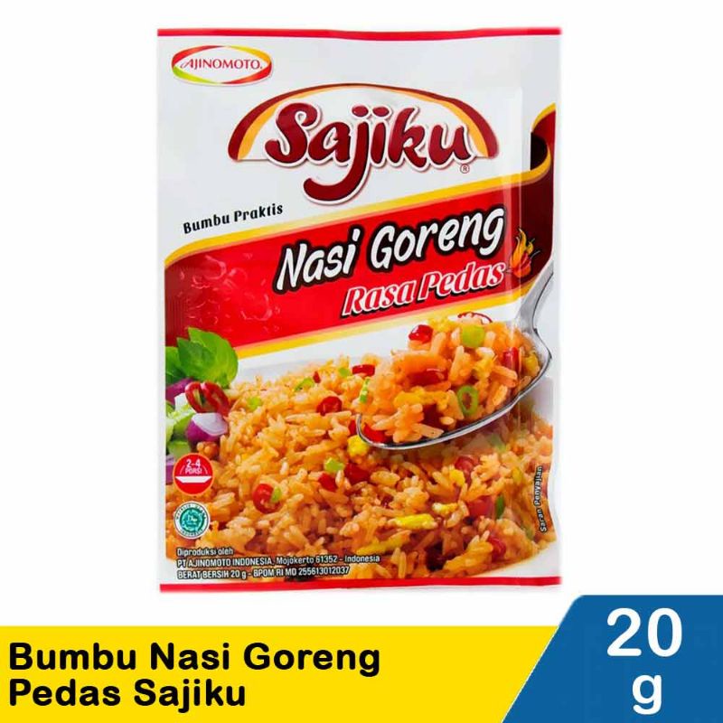 

Ajinomoto Bumbu Nasi Goreng Sajiku Pedas 20G