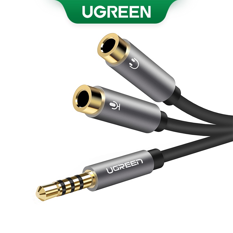 【Stok Produk di Indonesia】Ugreen Kabel Adapter Splitter Jack Audio 3.5mm Male Ke Female Untuk PS4 / Xbox