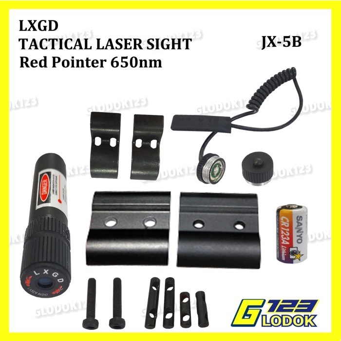 LXGD Red Dot Laser Sight Pointer Tactical Gear Rifle 680nm 20mm JG-5B