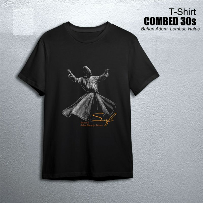 KAOS SUFI/KAOS ISLAMI/KAOS KEREN/KAOS JALALUDIN RUMI
