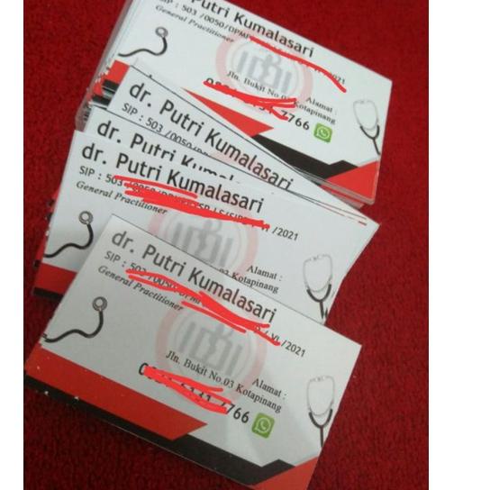 

Terlaris Kartu nama custom free desain isi 100pcs