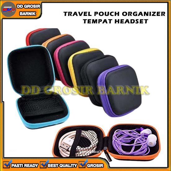 [DGB] TEMPAT WADAH HEADSET CASAN CHARGER TRAVEL POUCH KUNCI KOTAK PENYIMPANAN MINI KECIL MULTIFUNGSI SERBAGUNA