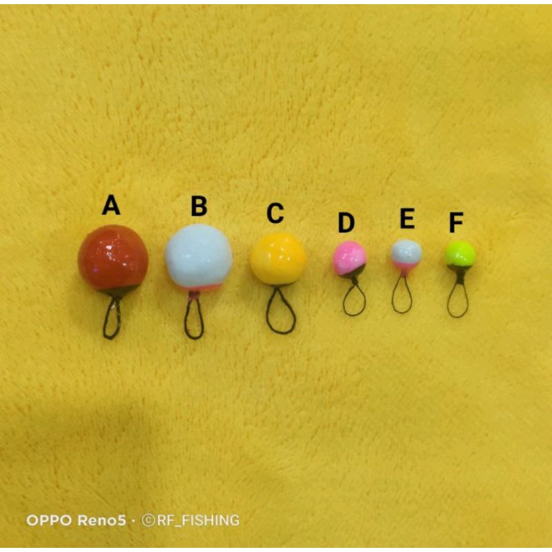 Pelampung Pancing Spon Bulat Busa || Kukumbul Pancing Bulat Spon