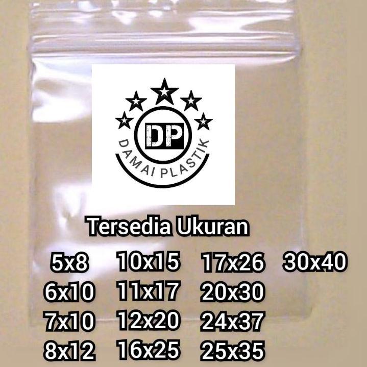 FAA219 Kantong Plastik Klip Snack PP Ziplock 12x20 isi 100pcs Tebal 0.5 |||