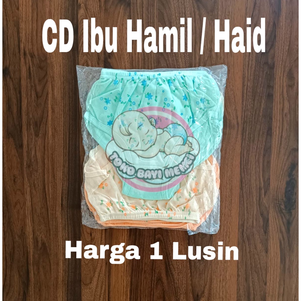 1 LUSIN (12 pcs) Celana Dalam Wanita Hamil/Haid Ukuran Jumbo 3L