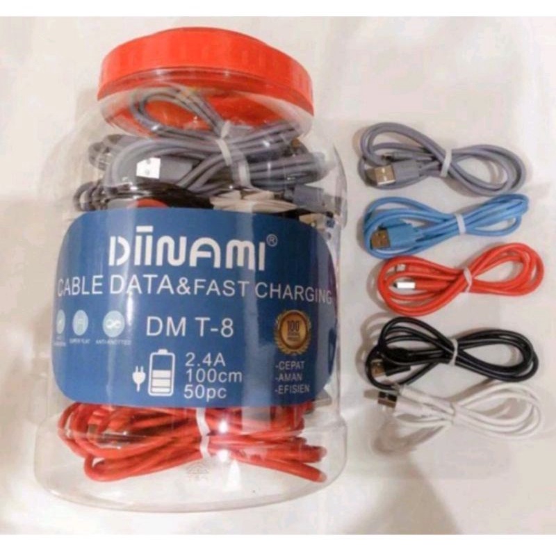 KD KABEL DATA DIINAMI DM T-8 MICRO DAN  LIGHTING