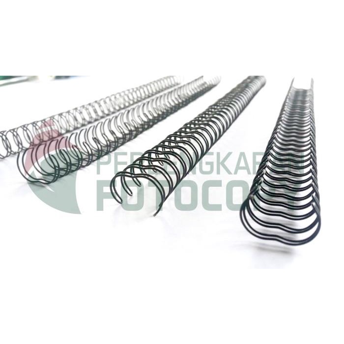 

Spiral Kawat/ Ring kawat, Wire 3:1 A4 - 3/8 Hitam & Putih TERMURAH