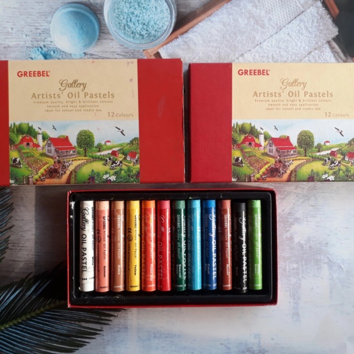

Pastel Artists Greebel Gallery Oil Pastels 12 Colours Crayon Premium 12 Warna