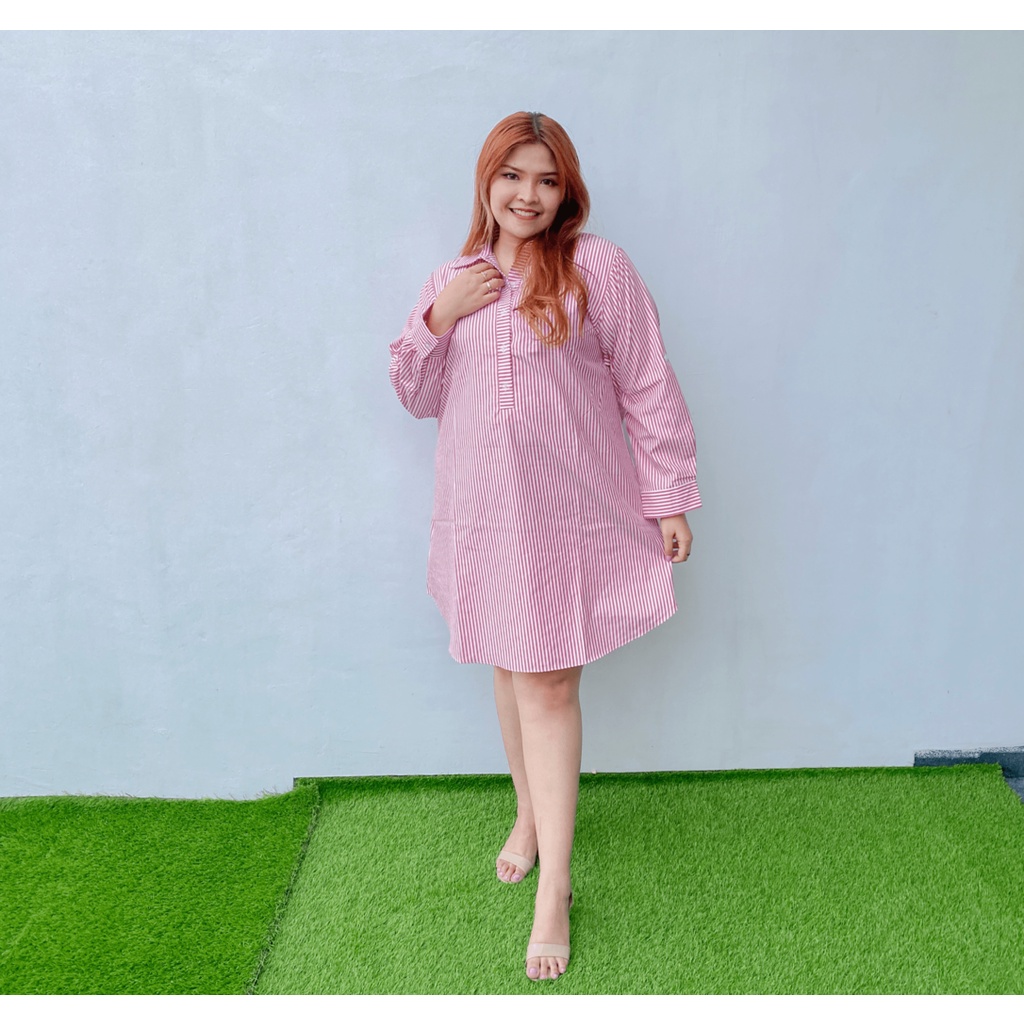 My Size - Kemeja Atasan Wanita Ukuran Jumbo Big Size Kemeja Sorella 1122