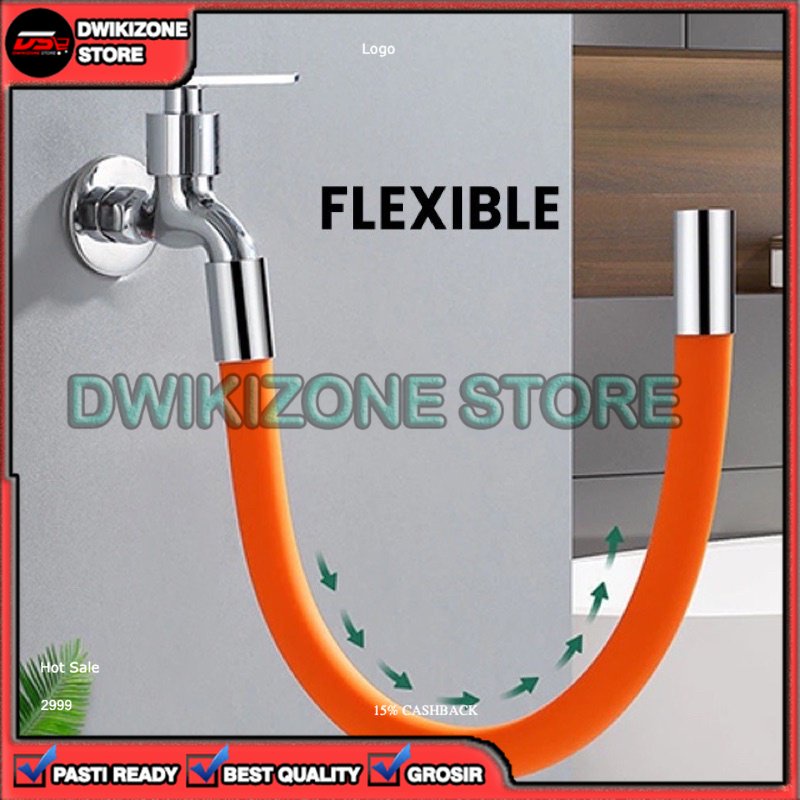 [GROSIR] SAMBUNGAN KRAN SELANG AIR FLEKSIBLE FLEXIBLE UNIVERSAL 20CM 20 CM 360 DERAJAT