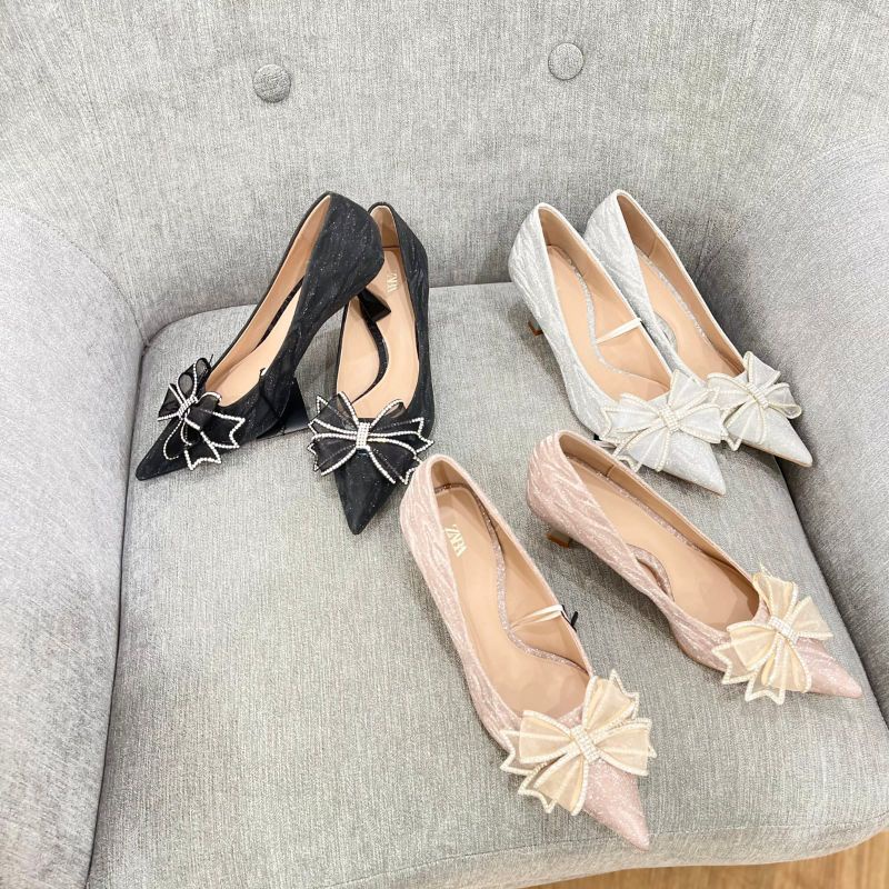 Sepatu zara heels 5cm import wanita