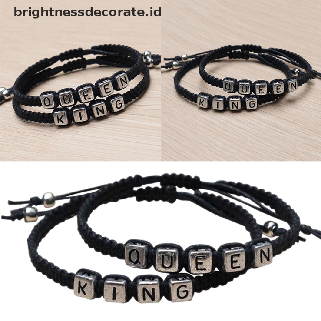 [Birth] Gelang Pasangan Gelang Raja Dan Ratu Handmade Lovers Bracelet Hadiah Pernikahan [ID]