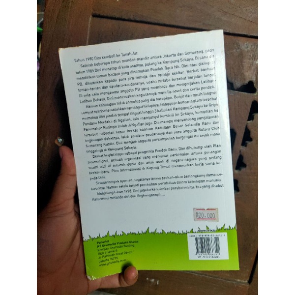 Buku Novel Pondok Baca Kembali Ke Semarang by Nh. Dini