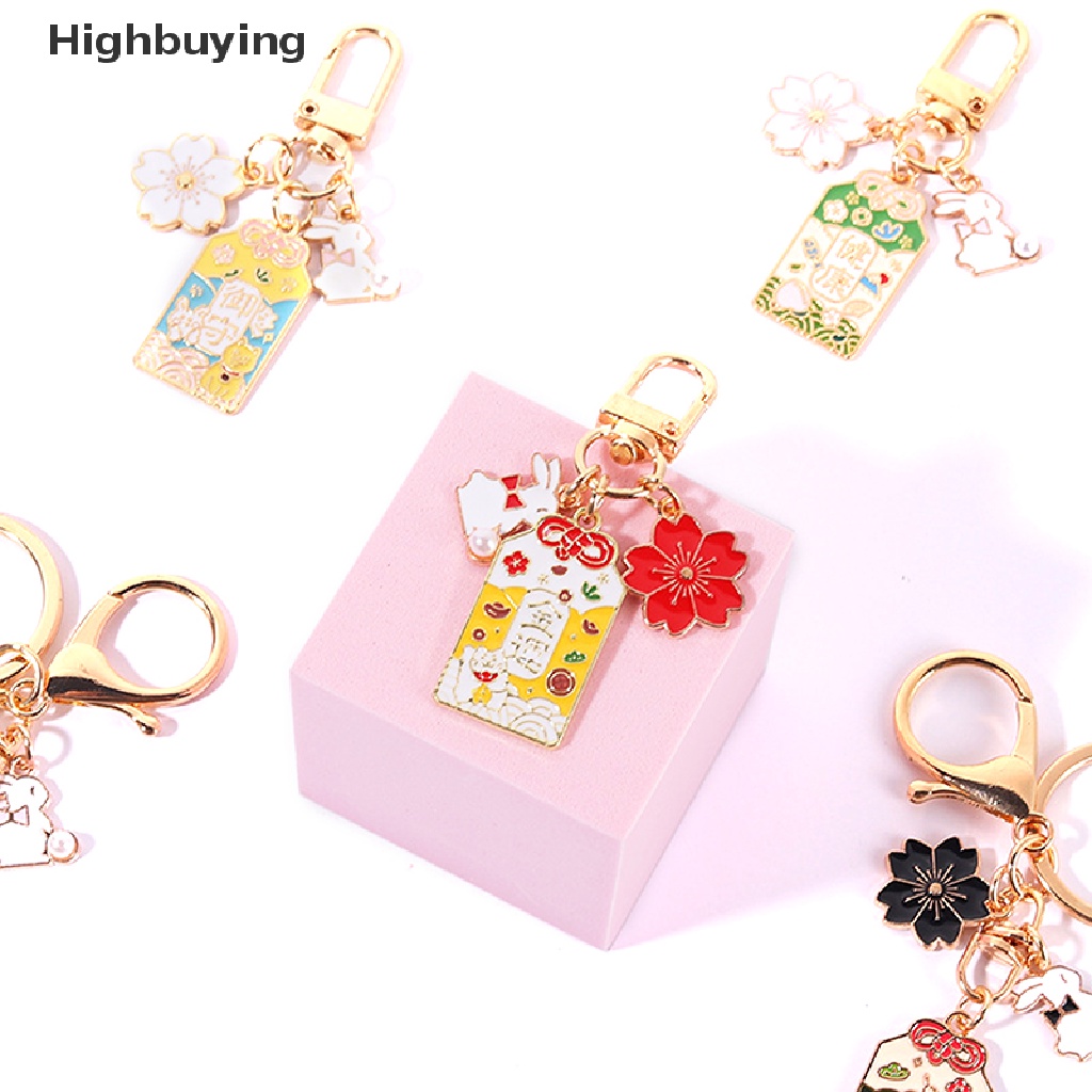 Hbid Dekorasi Kawaii Llaveros Originales Amulet Lucky Cat Japan Gantungan Kunci Mobil Keyrin Glory