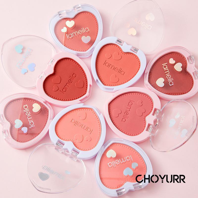 【COD】 Blush On Love Natural Orange Rouge Love Palette Blusher / Perona Pipi Tahan Lama / Blusher Korean Import-CH