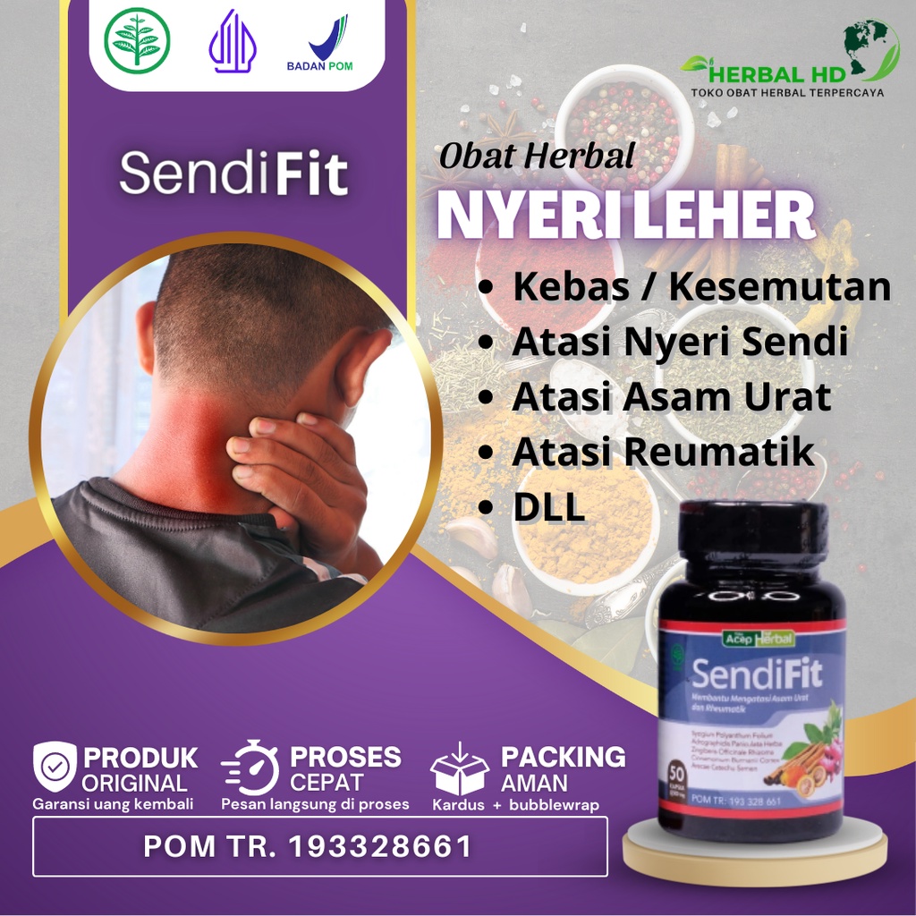 Obat Sakit Leher, Obat Leher terasa kaku, sakit kepala, Sakit pergelangan tangan & kaki, Terasa nyer