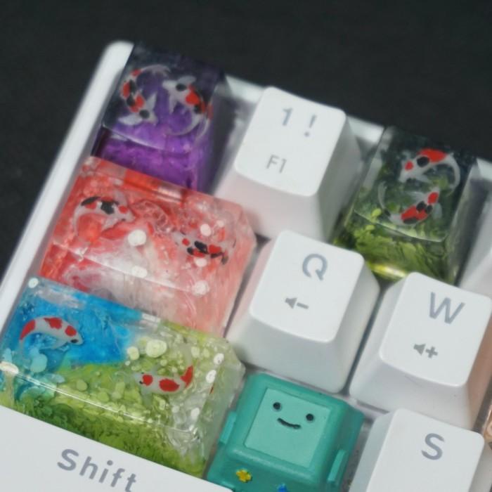 Artisan Keycaps/Koi Keycap Transparant Resin