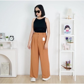 BEFAST - ZFS OOTD CELANA KULOT WANITA YONA / 3412 CELANA KULOT CRINCLE / Fashion kekinian Remaja ABG / Outfit Ala Style Korean / Celana Kulot Daily Wanita / Terlaris / Celana Panjang Polos Formal / Pakaian Kerja Wanita Casual / Kulot Panjang HW Trendy