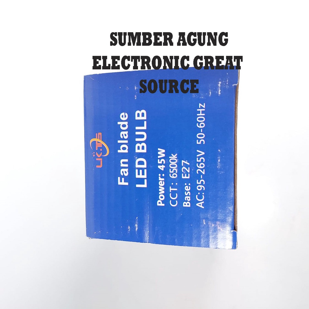 LKTS Fan Blade LED Lampu LED 45W Model Kipas 3 Sayap Terang Bisa Lipat