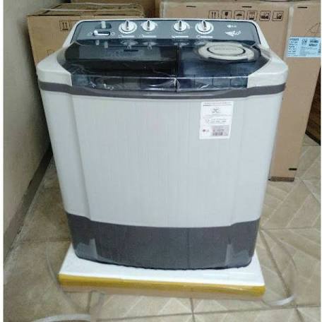 MESIN CUCI LG 2 TABUNG 9KG P 9050 R KHUSUS LUAR JABODETABEK
