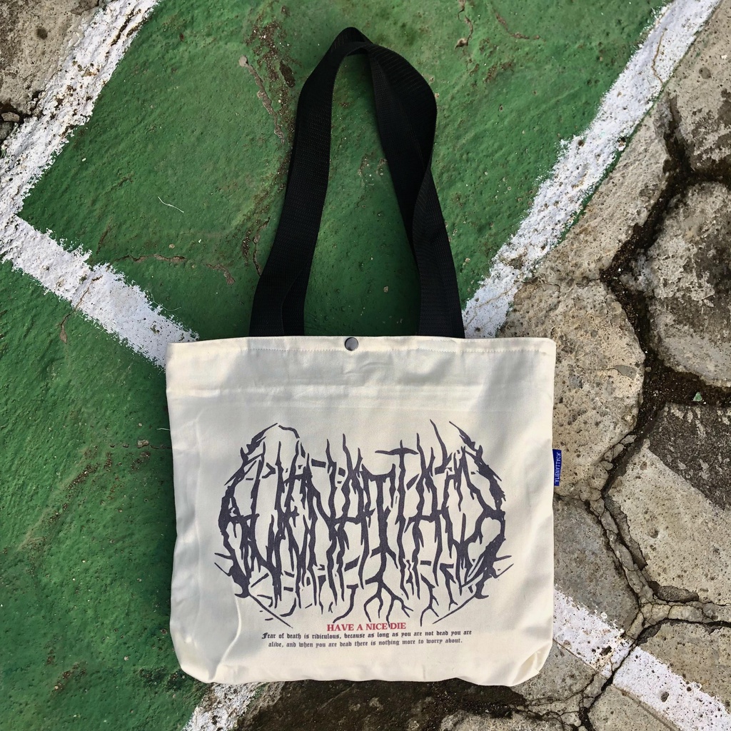 Tas Tote Bag - Alienattack Metal