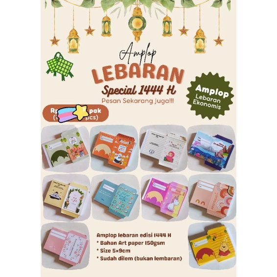 

(Isi 10 pcs) Amplop Lebaran Ekonomis edisi 2023