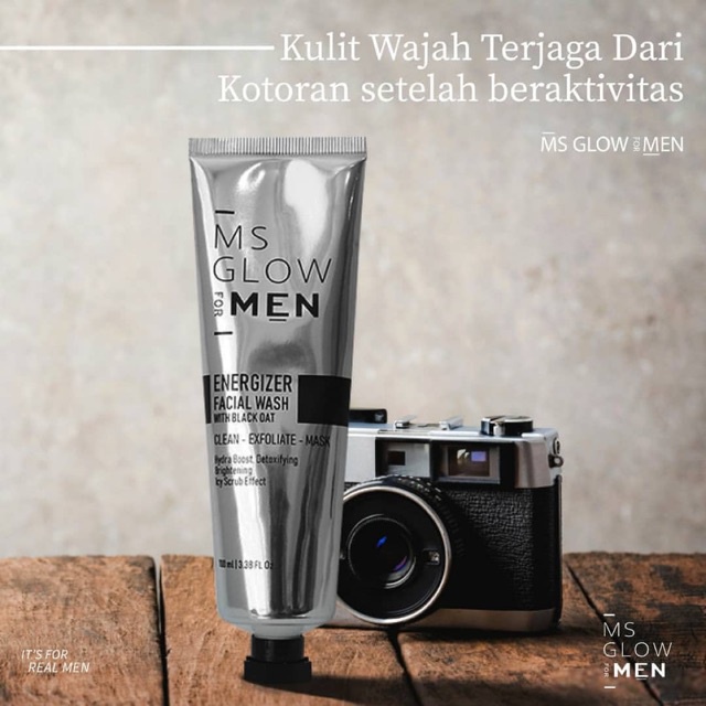 Sabun Cuci Muka Facial Wash Men Ms Glow