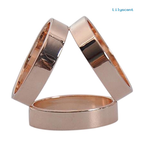 [LS] Fashion Rose Gold Disepuh Trio Cincin Sutra Gesper Klip Slide Perhiasan