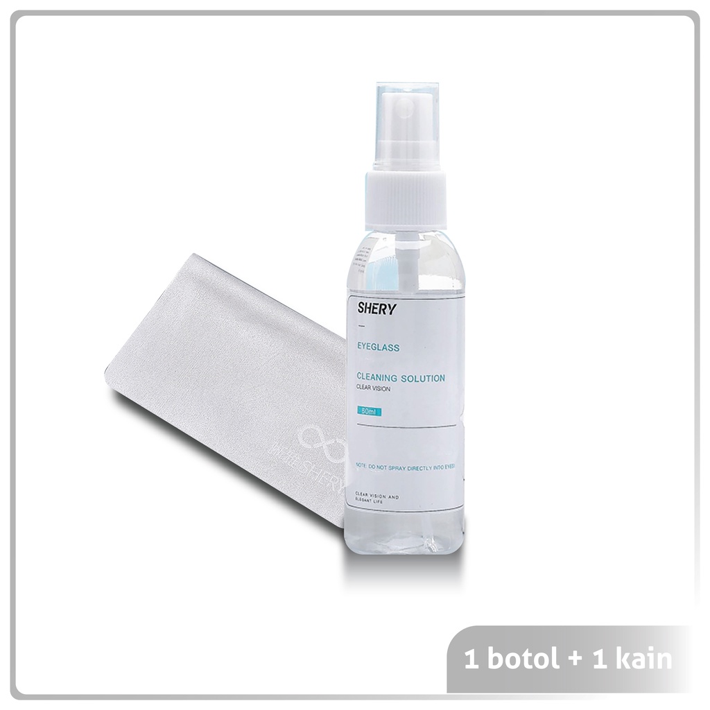 Colore.in Cairan Pembersih Spray Lensa/Kacamata/hp/Kamera/Jam Tangan Cleaner Spray Termurah Free Lap P007-1Botol+1Kain