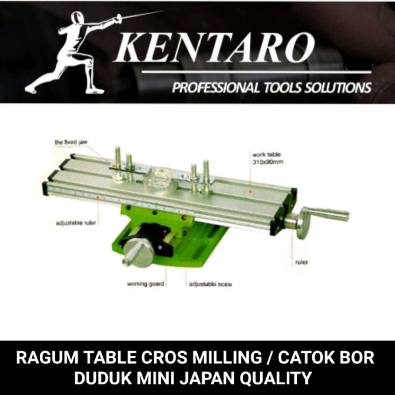 Ragum Table Cross Milling Bor Duduk Catok Bor Freeze Mini Cross Vise Adjustable kentaro