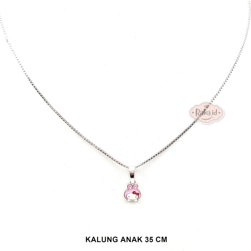 Kalung Anak Anak Perempuan Anti Karat Rantai Italy Motif Melody Pita Perhiasan Cantik Anak 1228