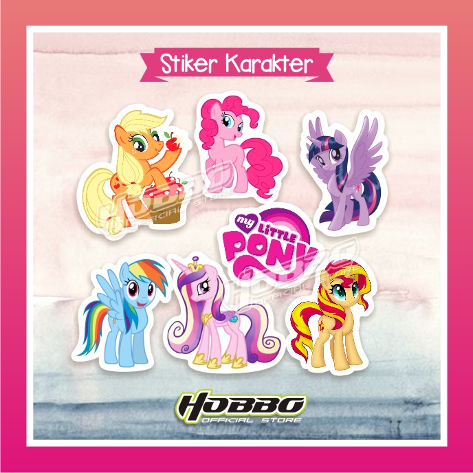 

1 Set - Stiker Mini Lucu Karakter My Little Pony - Cute Sticker Character