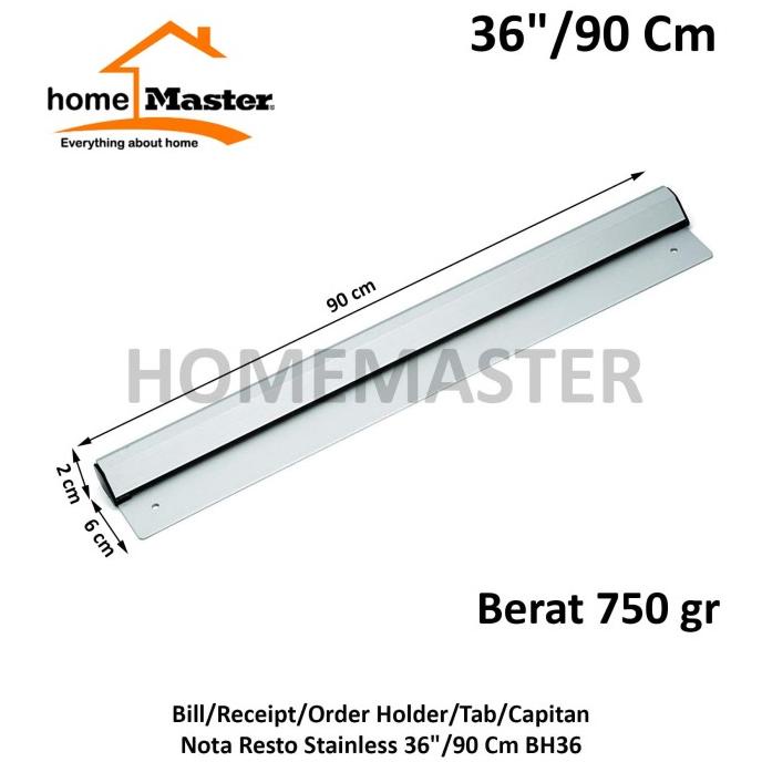 

Bill/Receipt/Order Holder/Capitan Nota Resto Stainless 36"/90 Cm BH36