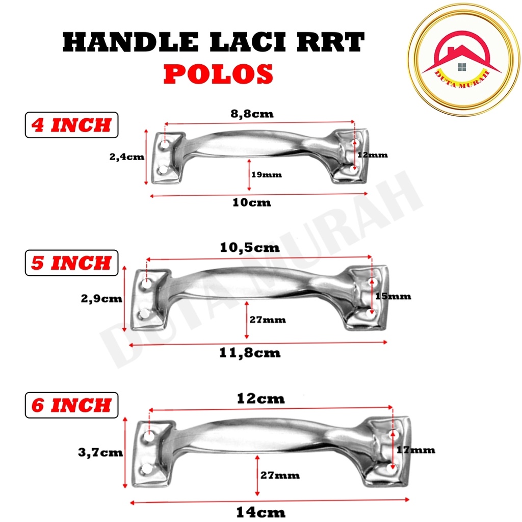 TARIKAN LACI RRT Polos dan Bunga / Handle Pintu Lemari / Handle Tarikan Pintu / Handle Laci / TARIKAN PINTU MURAH