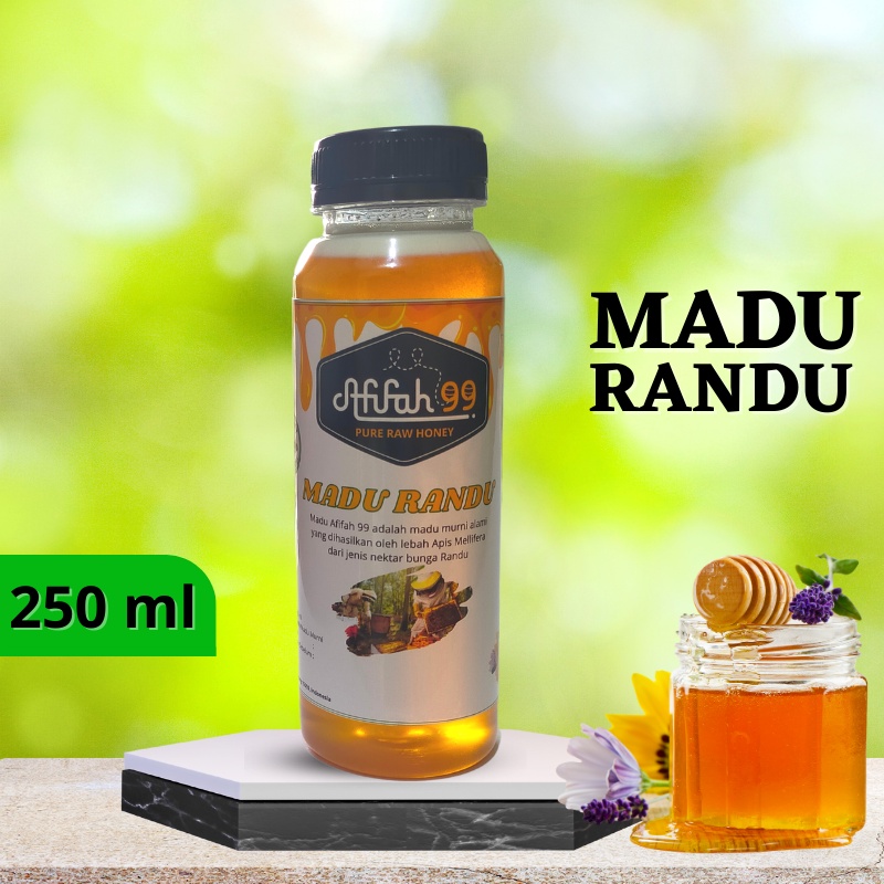 

Madu Afifah 99 - Madu Murni Asli Nektar Randu 250 ml - Madu Randu 100% Alami Pure Natural Raw Honey