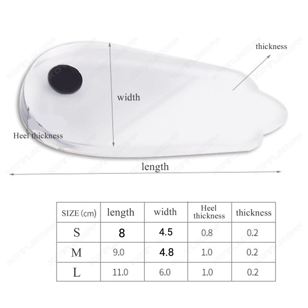 INSOLE TUMIT GEL SILIKON KAKI OX GEL SILICCON SOL SEPATU PRIA WANITA ALAS SEPATU WANITA