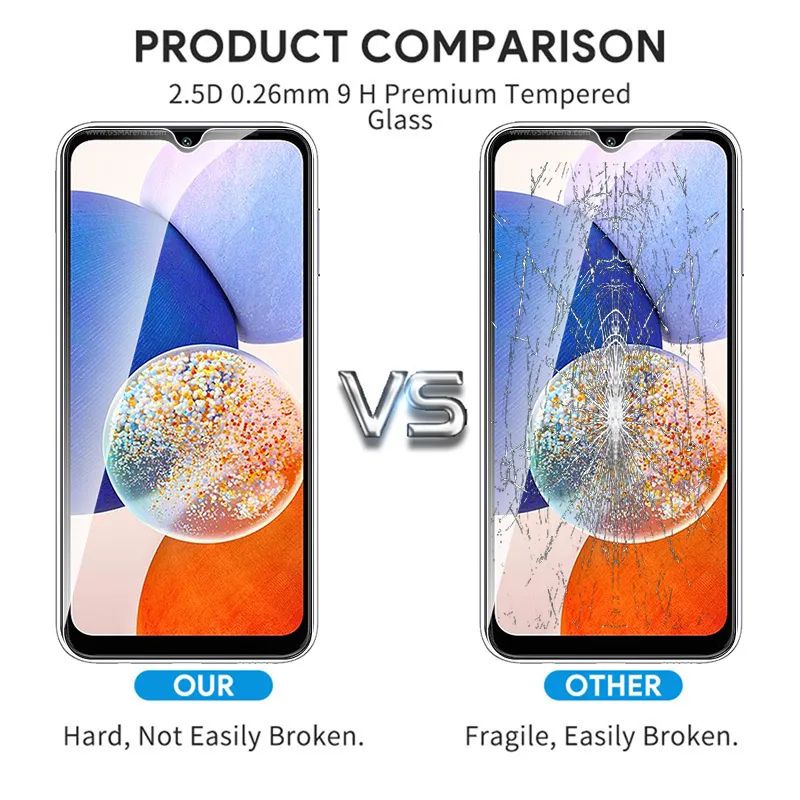 TEMPERGLASS CLEAR SAMSUNG GALAXY A14 5G TEMPER KACA BENING 9H SCREEN GUARD