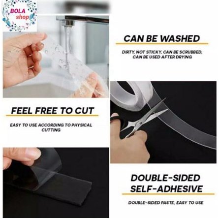 

Nano Double Tape / Isolasi Solatip 2 Sisi BENING Super Rekat Tanpa Bekas