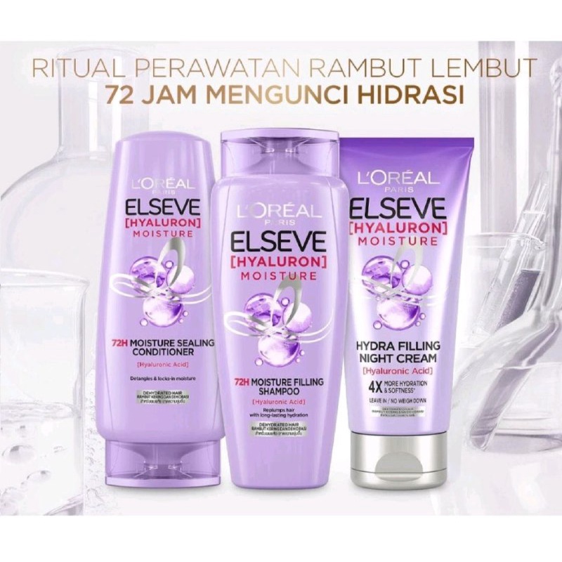SHAMPOO LOREAL ELSELVE HYALURON MOISTURE / LOREAL SHAMPOO HYALU