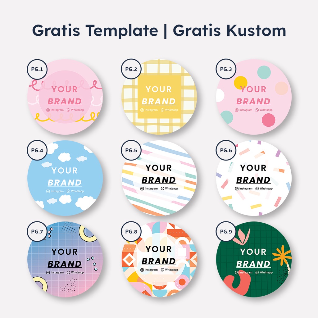 

Stiker Cromo Custom Label Kemasan